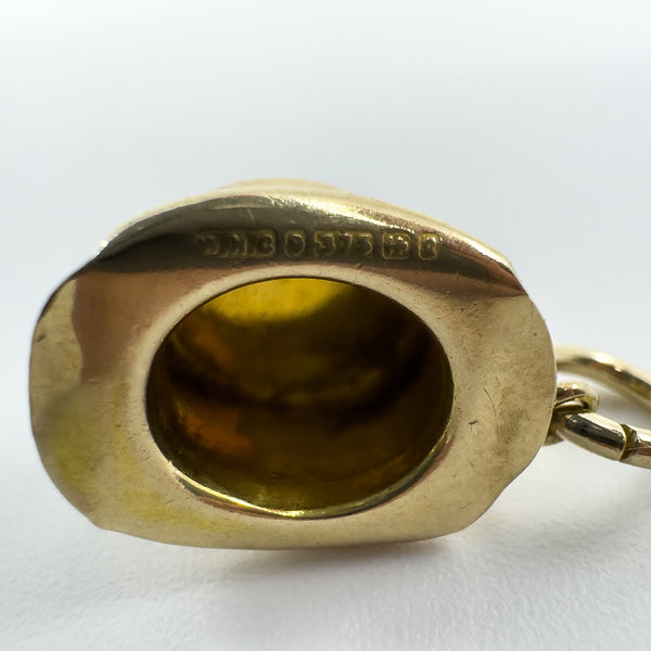 Vintage 9ct Gold Top Hat Pendant  / Charm 375  (Birmingam 1990)
