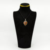Large Chunky Vintage Brown Banded Agate Fob Pendant 925 by David Scott Walker