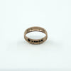 Antique Victorian 9ct Rose Gold Full Band / Ring 375 Size L (Birm 1900)