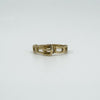 Vintage 9ct Gold Buckle Ring Size O (Sheffield 1981)