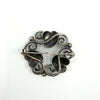 Vintage Sterling Silver Floral Brooch 925