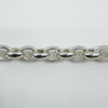 Sterling Silver Chunky Oval Belcher Chain 9.5” Bracelet Unisex 50g