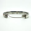 Vintage Sterling Silver & Rose Gold Engraved Floral Bangle 925 (Birm 1978)