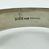 Vintage Sterling Silver & Rose Gold Engraved Floral Bangle 925 (Birm 1971)