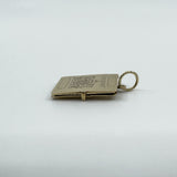 Vintage 9ct Gold Travel Passport Pendant/ Charm 375 Articulated