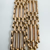 Vintage 9ct Rose Gold 4 Bar Gate 8” Bracelet 375 (London 1987) 19.7g