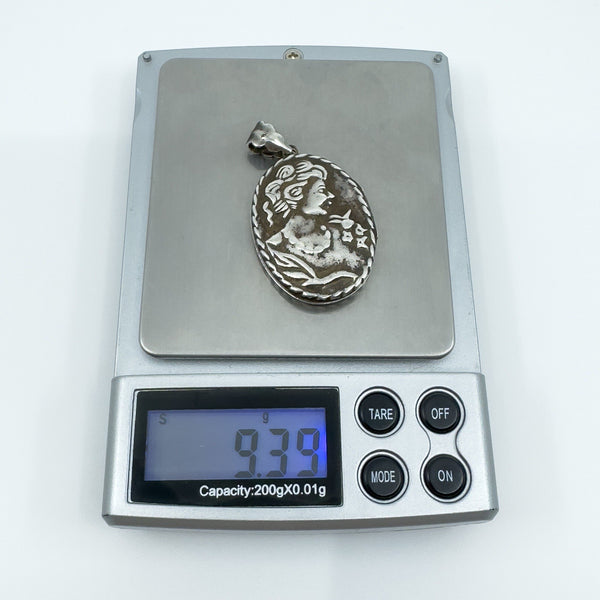Vintage Sterling Silver  Double Sided Portrait Locket 925