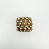 Chunky Vintage 5 Row Keeper Ring in Sterling Silver Size W - X Unisex Heavy 15g