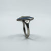 Vintage Sterling Silver Wedgewood Blue Jasper Ware Cameo Ring 925 Size K - L