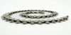 Antique Victorian Silver Reversible Floral Engraved 18" Book Chain 900