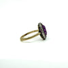 Antique / Art Deco 14ct Gold Pink Sapphire & Rose Cut Diamond Ring 585 Size O