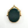 Antique 1915 9ct Rose Gold Double Sided Bloodstone & Carnelian Fob 375