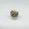 Articulated Large Sterling Silver Beaded Ball Bobble Ring Size P 