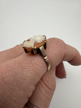 Vintage 9ct Gold Large Chunky Carved Cameo Ring 375 Size P