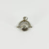 Unusal Vintage Sterling Silver Spinning 3x Sided Photo Locket Fob / Pendant 925