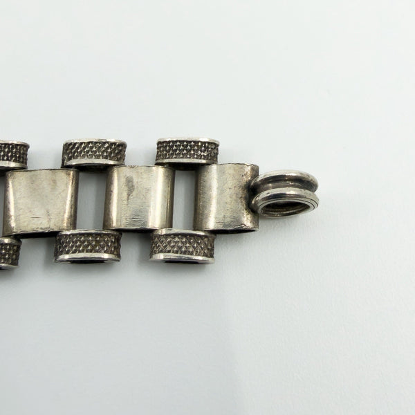 Antique Victorian Sterling Silver Reversible 18.5" Book Chain 925