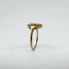 Vintage 9ct Gold Small Left Facing Carved Cameo Ring 375 Size P 