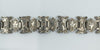 RARE Antique Victorian Ivy Leaf Engraved Book Chain Silver Bracelet