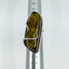 Chunky Modernist Heavy Baltic Amber Ring in Sterling Silver 925 Size L - M