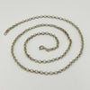 Vintage Sterling Silver 23.5” Rolo Links Chain Necklace 925