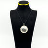 Vintage Sterling Silver Large Chunky Round Photo Locket 925 