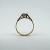 Vintage 18ct Gold & Platinum 0.20ct Diamond Solitaire Ring 750 Size N