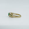 14ct Gold 0.45ct Emerald & Diamond Ring Size N 585