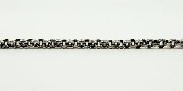 Vintage Sterling Silver 18.5” Rolo Links Chain / Necklace 925