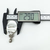 Large Chunky Vintage Double Sided Fob Black Onyx & White Mother of Pearl Pendant