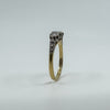 Vintage 18ct Gold & Platinum 0.40ct Diamond Trilogy Engagement Ring Size P
