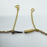 Vintage 9ct Rose Gold Swallow Engraved Photo Locket & 19" Chain / Necklace 375