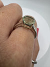 Sterling Silver 2.70ct Peridot Solitaire Ring Size M - N Engagement Stacking 
