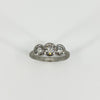 Vintage Platinum 1.60ct Diamond Trilogy Ring 950 Size L