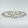 Vintage Sterling Silver Open Hearts 17” Chain / Necklace 925 16g