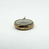 Antique 9ct Rose Gold Double Sided Glass Photo Locket 375 Chester 1902