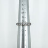 Vintage Sterling Silver CZ Half Hoop Eternity Stacking Band Size O 