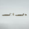 Sterling Silver Bracelet Style Link Drop Articulated Earrings 925