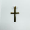 Vintage 9ct Gold Engarved Christian Cross Pendant / Charm 375 Reversible (1994)