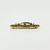 Antique 9ct Gold Suffragette Bar Brooch 375 (Birm 1910)