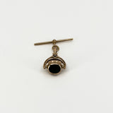 Vintage 1992 9ct Rose Gold Fob & T-Bar 375 by David Scott Walker