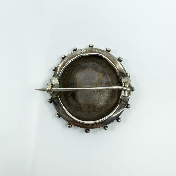 Antique Victorian Sterling Silver Scottish Thistle Brooch 925 (Birmingham 1876)