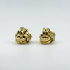 Vintage 9ct Gold Chunky Double Lovers Knot Stud Earrings 375 3g