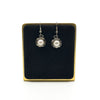 Sterling Silver Cultured Pearl Drop Sheperd Hook Earrings 925