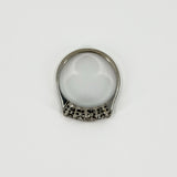 Vintage 18ct White Gold 0.82ct Diamond 5 Stone Ring 750 Size M