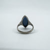 Vintage Sterling Silver Wedgewood Blue Jasper Ware Cameo Ring 925 Size K - L