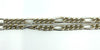 Vintage Sterling Silver 18” Figaro Chain Dog Clip & T-Bar Pendant 925