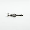 Antique Victorian Sterling Silver Engraved Christian Cross Pendant 925 (1900)