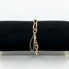 Vintage 9ct Rose Gold Oval Links 8” Bracelet 375 (Birmingham 1945)