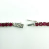 18.4" Sterling Silver 27ct Natural Ruby Tennis Necklace 925