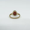 Vintage 9ct Gold 2ct Amethyst Solitaire Ring Size O - P (Birmingham 1994)